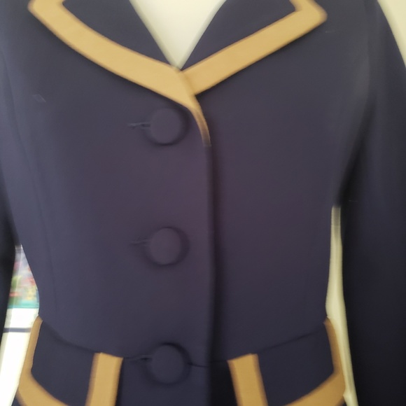 NWT JULIE BROWN NAVY PEACOAT SIZE PETITE - Picture 5 of 8